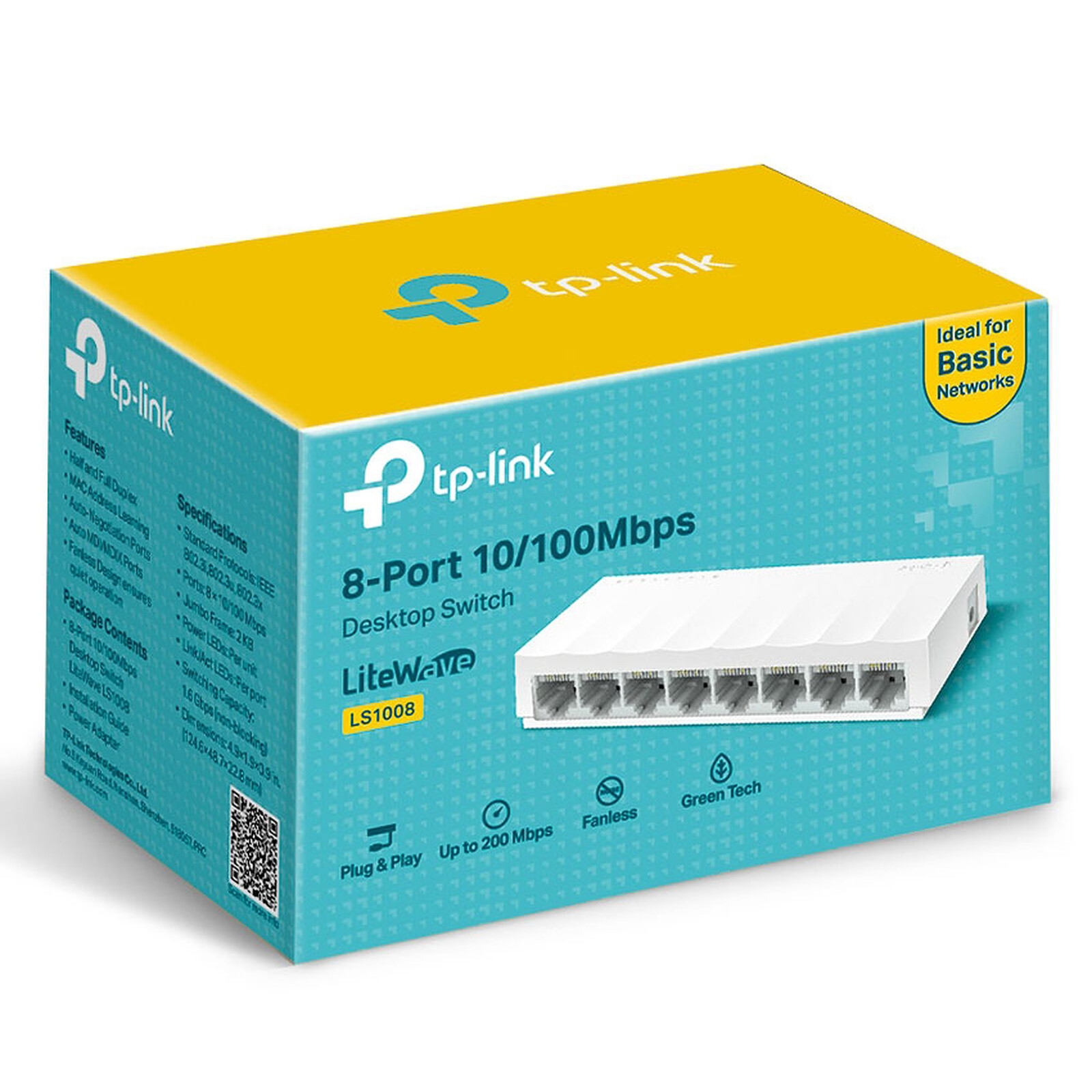 Switch TP-Link LS1008 - Fast Ethernet 10/100 – Image 2