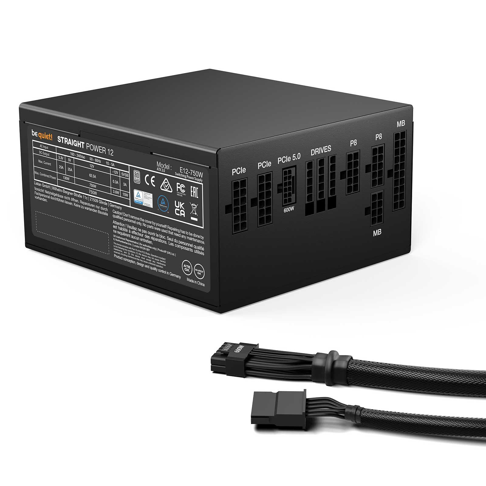 Alimentation be quiet! Straight Power 12 - 1000 W - 80PLUS Platinum – Image 4
