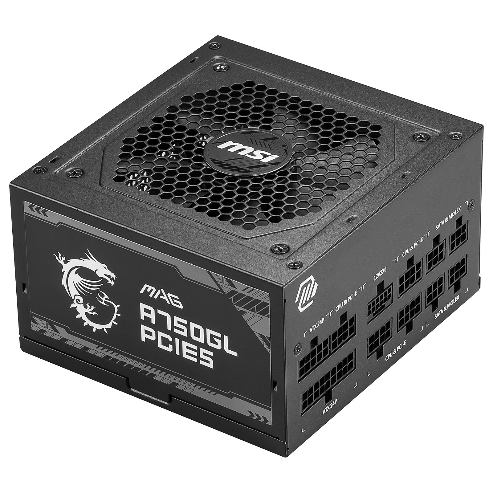 Alimentation MSI MAG A850GL PCIE5 - ATX 3.0 - 850W - MODULAIRE - 80+ GOLD – Image 4