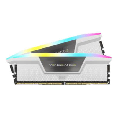 Mémoire vive Corsair Vengeance RGB DDR5 64 Go (2 x 32 Go) 5600 MHz CL40 - Blanc – Image 2