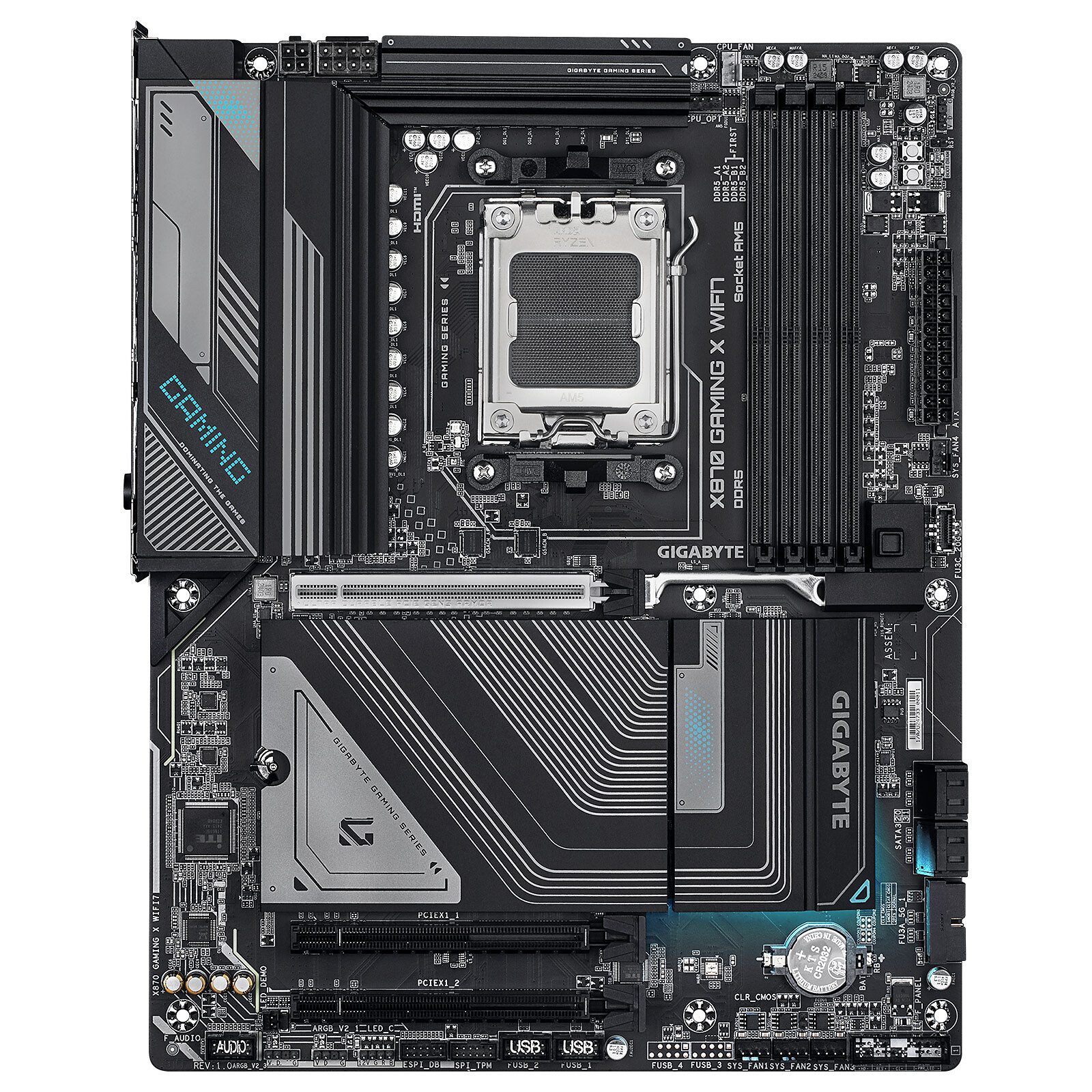 Carte mère Gigabyte X870 GAMING X WIFI7 - ATX - AMD AM5 - 4x DDR5 – Image 3
