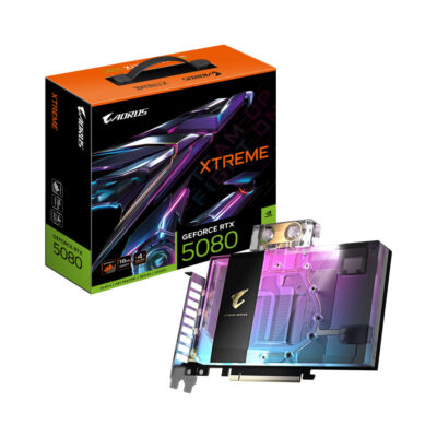 Carte graphique GIGABYTE AORUS GeForce RTX 5080 XTREME WATERFORCE WB 16G