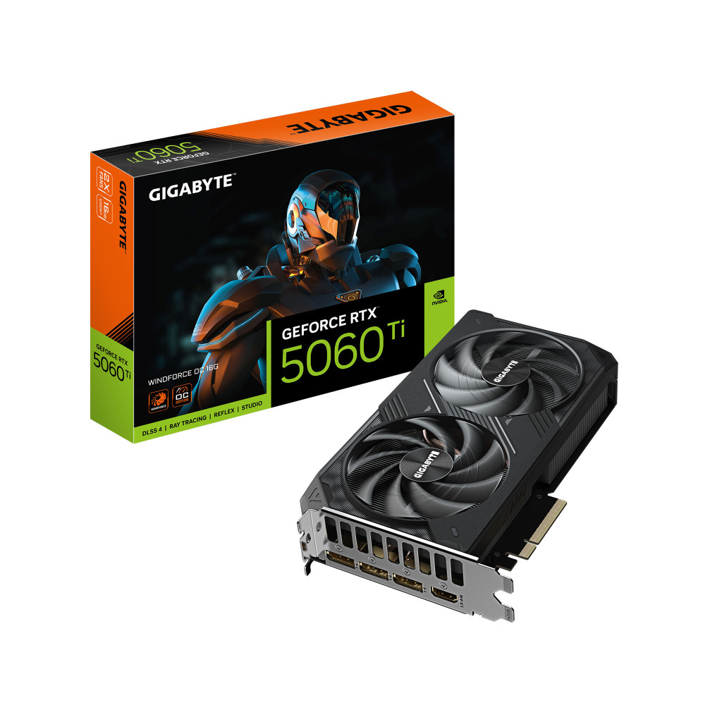 Carte graphique GIGABYTE GeForce RTX 5060 Ti WINDFORCE OC 16G