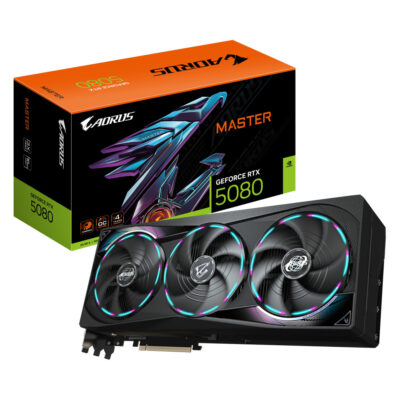 Carte graphique GIGABYTE AORUS GeForce RTX 5080 MASTER 16G