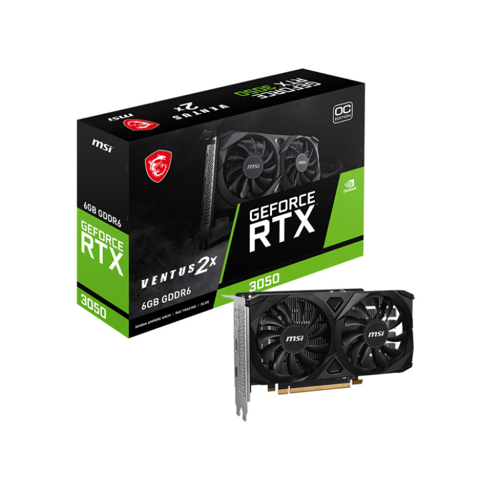 Carte graphique MSI GeForce RTX 3050 VENTUS 2X E 6G OC