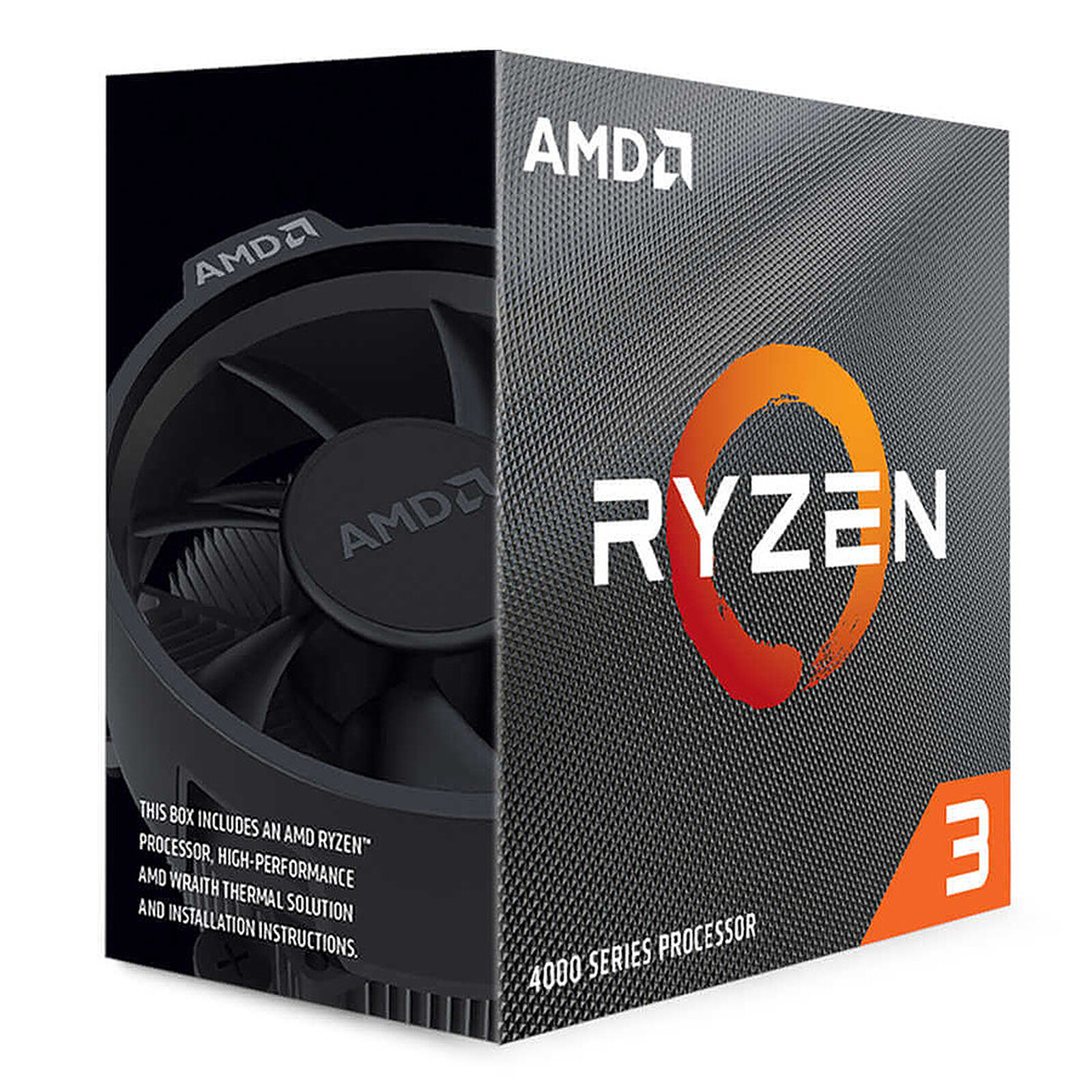 Processeur AMD Ryzen 3 4100 Wraith Stealth - AM4 - 3.8/4.0 GHz