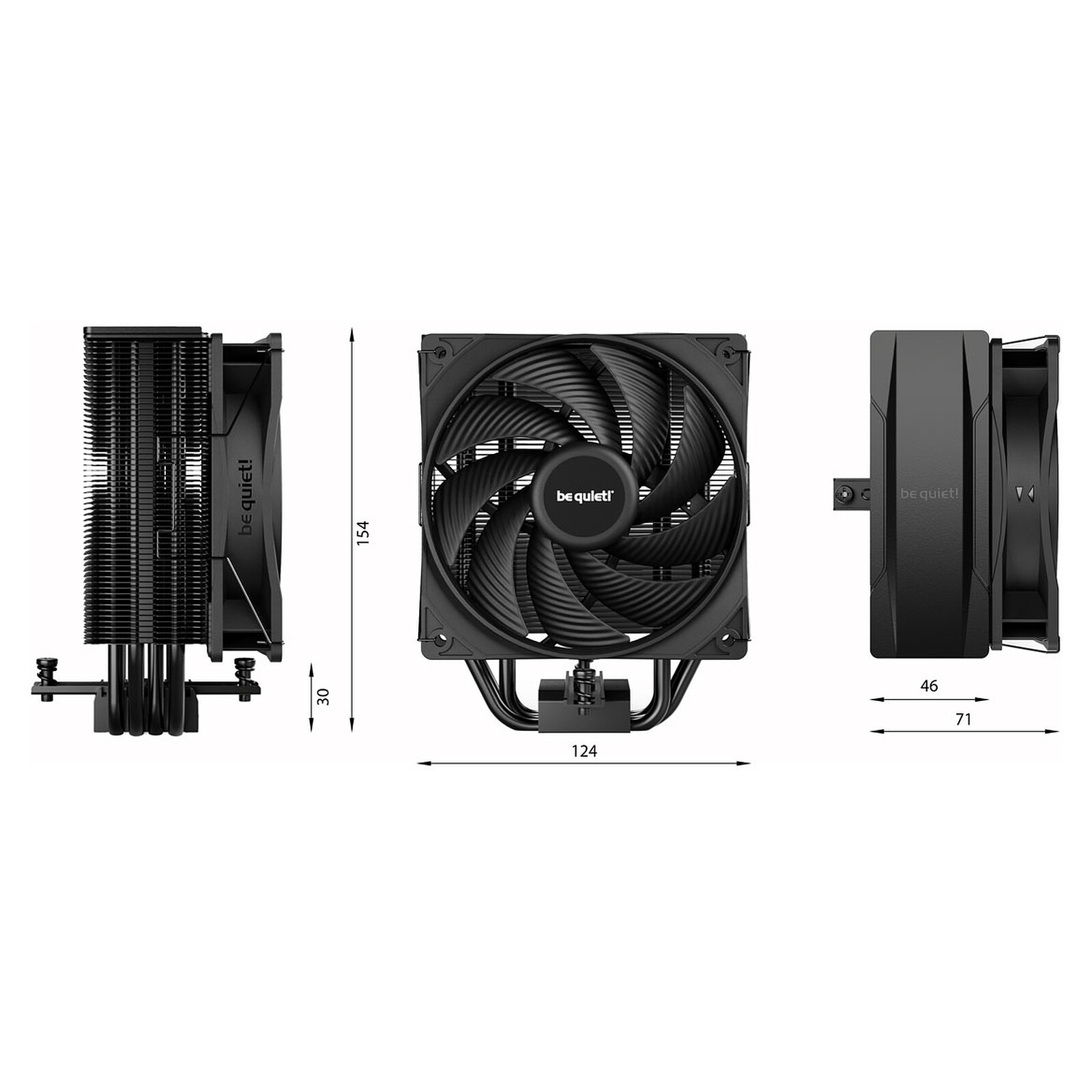 Ventilateur processeur be quiet! Pure Rock 3 Black – Image 5