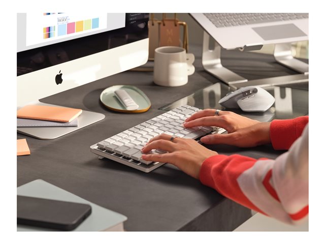 Clavier Logitech MX Mechanical Mini for Mac (Gris Pâle) – Image 6