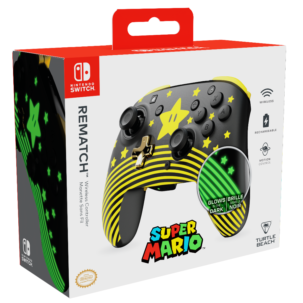 Manette sans fil Turtle Beach® Rematch™ Super Mario Star pour Nintendo Switch™/Lite/OLED/Switch 2 – Image 4