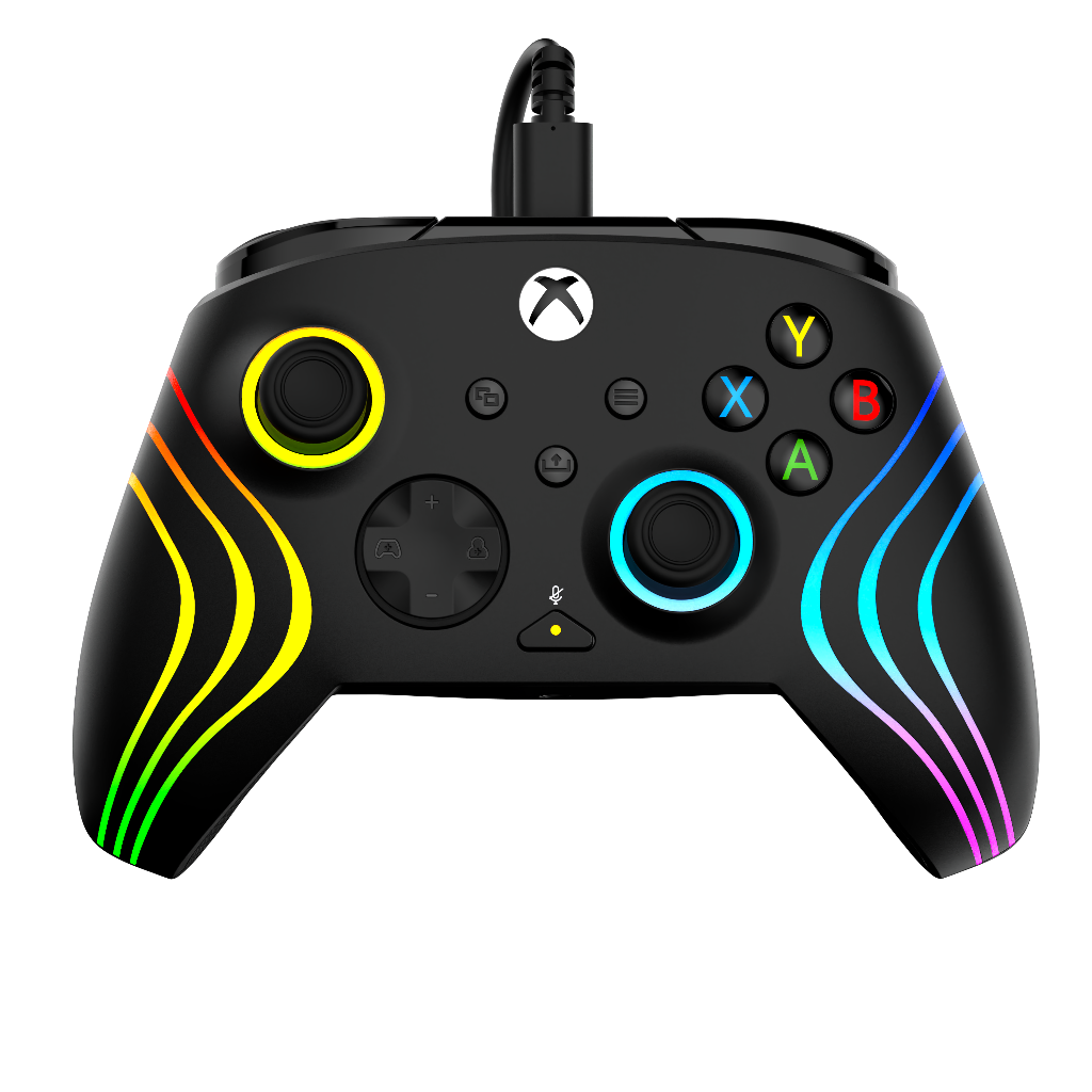 Manette filaire Turtle Beach Afterglow Wave - RGB Filaire Noir - Xbox Series X S, Xbox One et PC