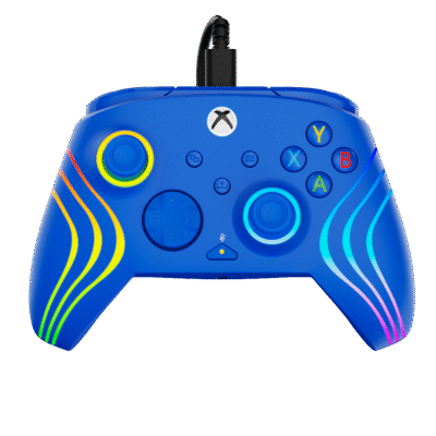 Manette filaire Turtle Beach Afterglow Wave - RGB Filaire Bleu - Xbox Series X S, Xbox One et PC