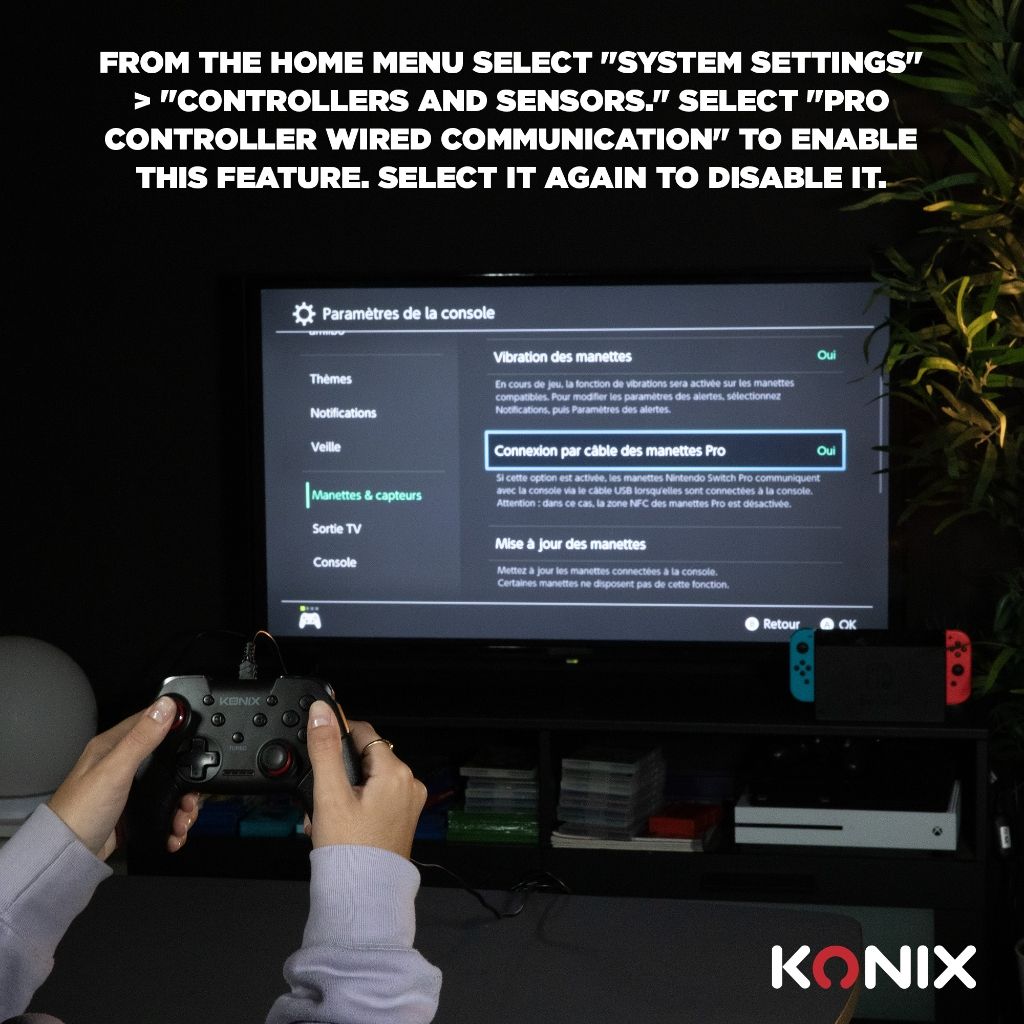 Manette filaire Konix Mythics pour Nintendo Switch, Switch 2 et PC – Image 9