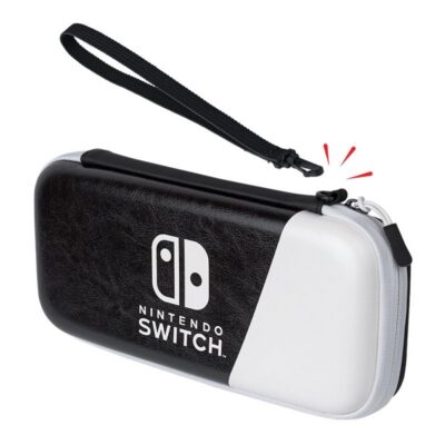 Housse de transport PDP Slim Deluxe Black & White pour Nintendo Switch, Switch Lite et Switch OLED