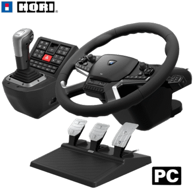 Volant gaming Hori Force Feedback Truck Control System pour PC Noir