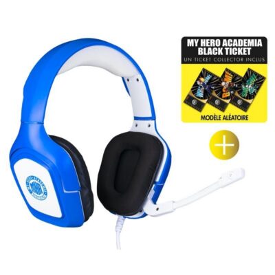 Micro-casque filaire Konix My Hero Academia +Ticket pour PS4/PS5 et PC