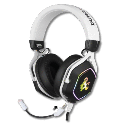 Micro-casque filaire Konix 7.1 Rainbow Dungeons & Dragons pour PC