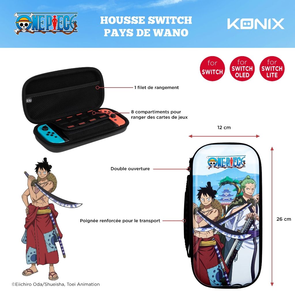 Housse de Protection et Transport Konix Wano - One Piece pour Nintendo Switch, Switch Lite et Switch OLED – Image 7