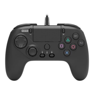Manette filaire Hori Fighting Commander pour PS4, PS5 et PC Noir