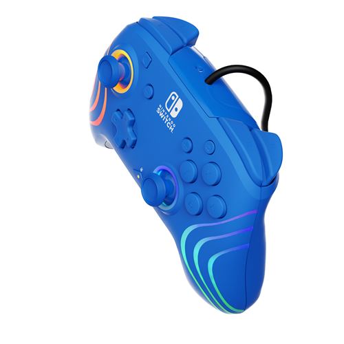 Manette filaire PDP Afterglow Wave Bleu pour Nintendo Switch/OLED – Image 2