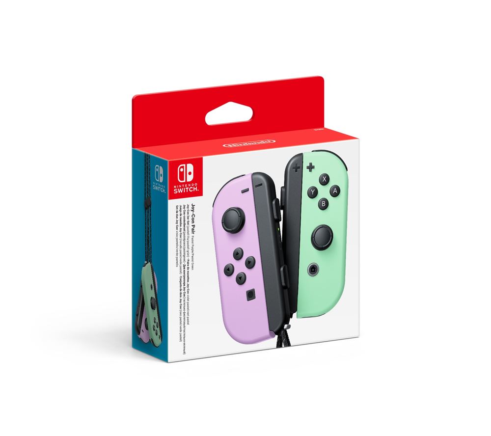 Paire de Manettes Joy-Con Violet pastel et Vert pastel pour Nintendo Switch/OLED – Image 2