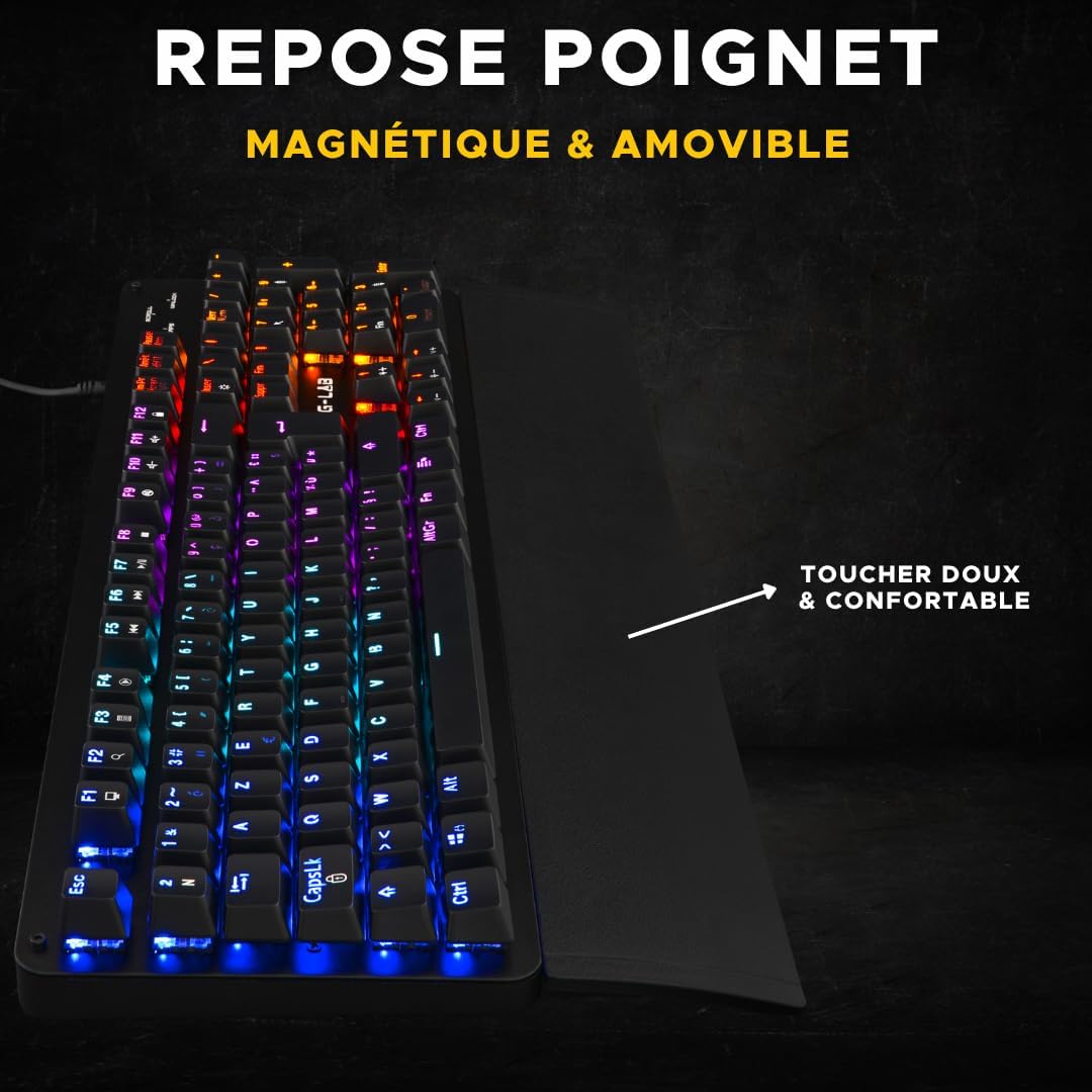 Clavier Gamer The G-Lab Keyz Carbon Ex filaire – Image 3