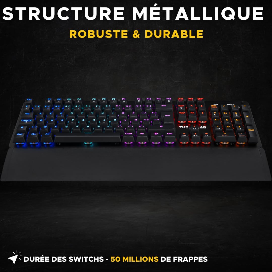 Clavier Gamer The G-Lab Keyz Carbon Ex filaire – Image 7