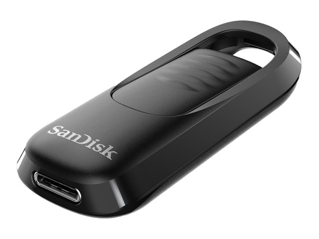 Clé USB SanDisk Ultra Slider - USB 3.2 Gen 1 - 128 Go - Noir
