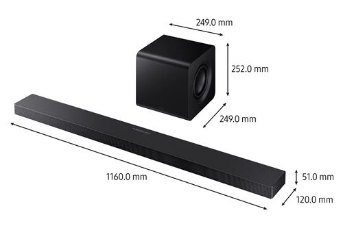 Barre de son Samsung Q-Series HW-QS710F 2025 Dolby Atmos 3.1.2Ch Noir – Image 11