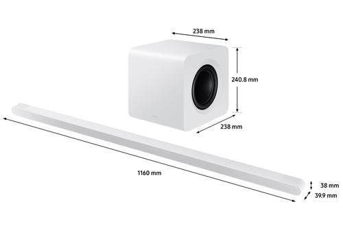 Barre de son Samsung S-Series HW-S811D/XE Dolby Atmos Blanc