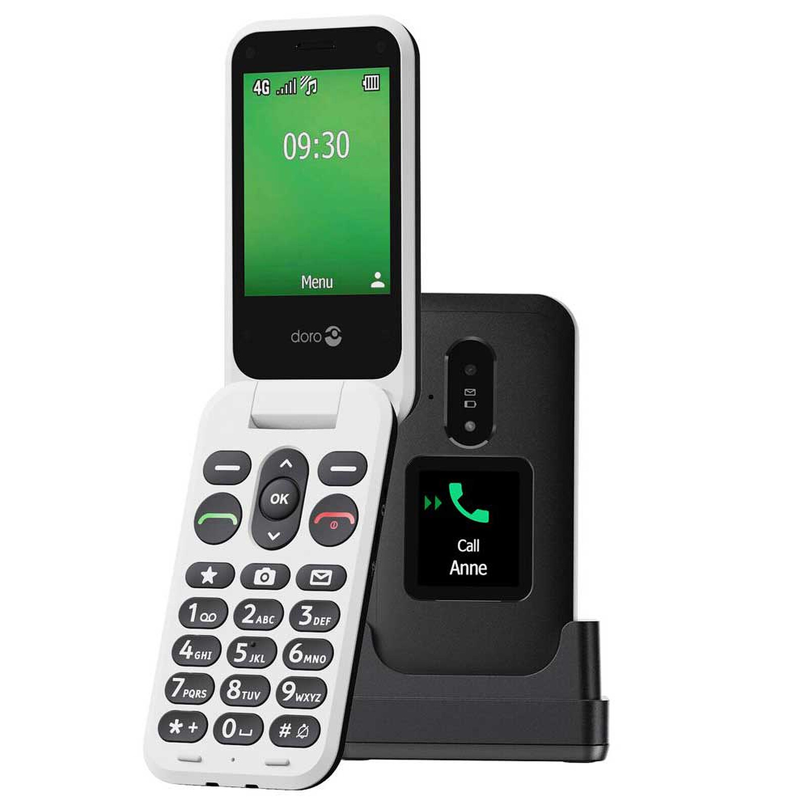 Téléphone mobile Doro Leva E30 - Noir/Blanc - 4G – Image 2