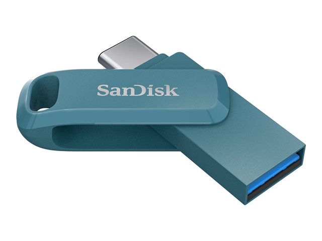 Clé USB SanDisk Ultra Dual Drive Go - USB 3.1 Gen 1/USB-C - 128 Go - Vert – Image 2