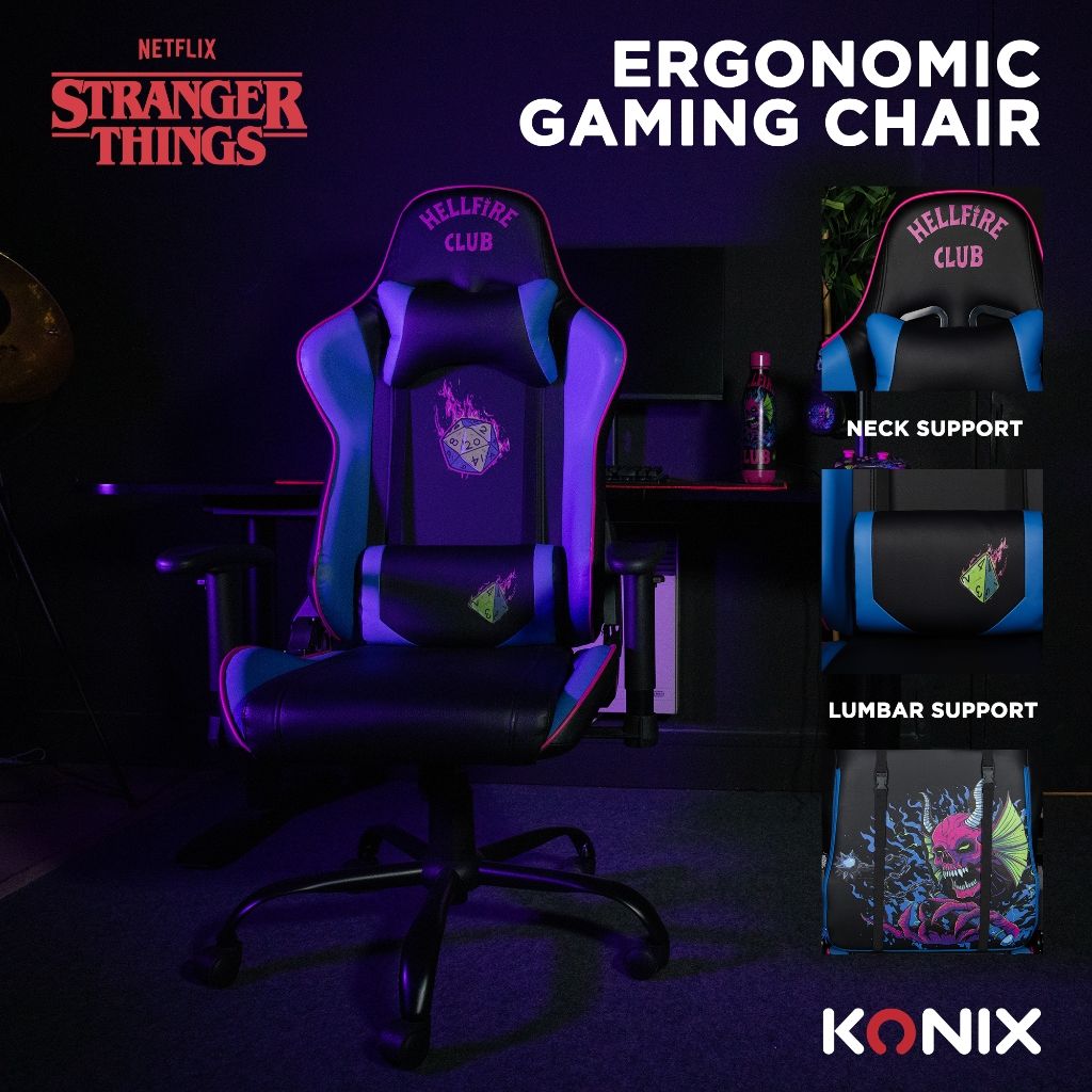 Siège Gamer Konix - Stranger Things – Image 7