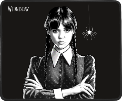 Tapis de souris Gamer Konix - Mercredi - Araignée - M