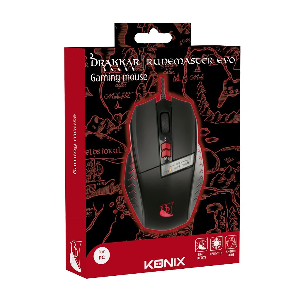 Souris Gamer filaire Konix Drakkar Runemaster Evo Mouse pour PC – Image 5