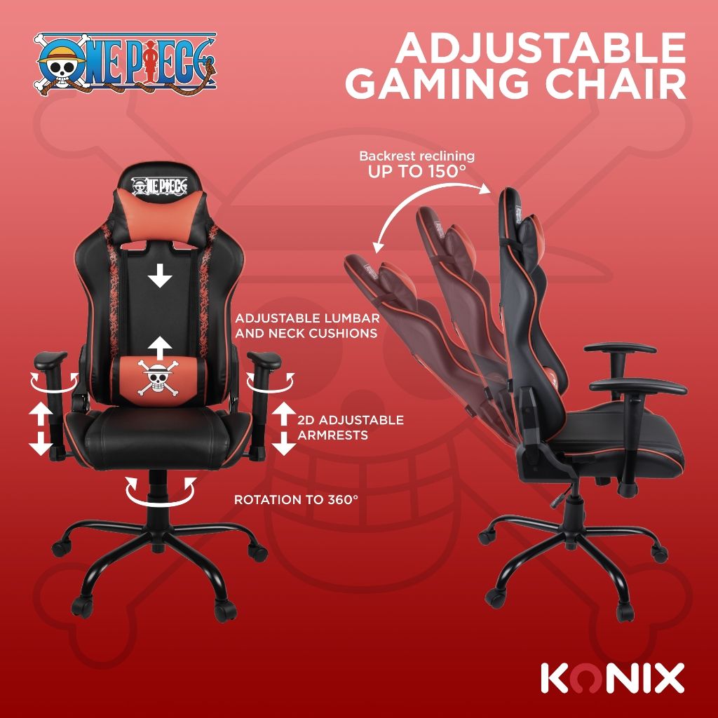 Siège Gamer Konix Premium - One Piece – Image 6