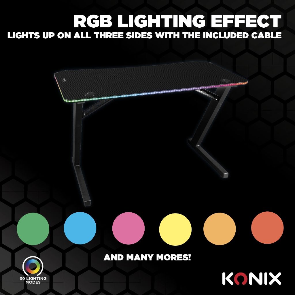 Bureau Gamer Konix Spectra LED – Image 16