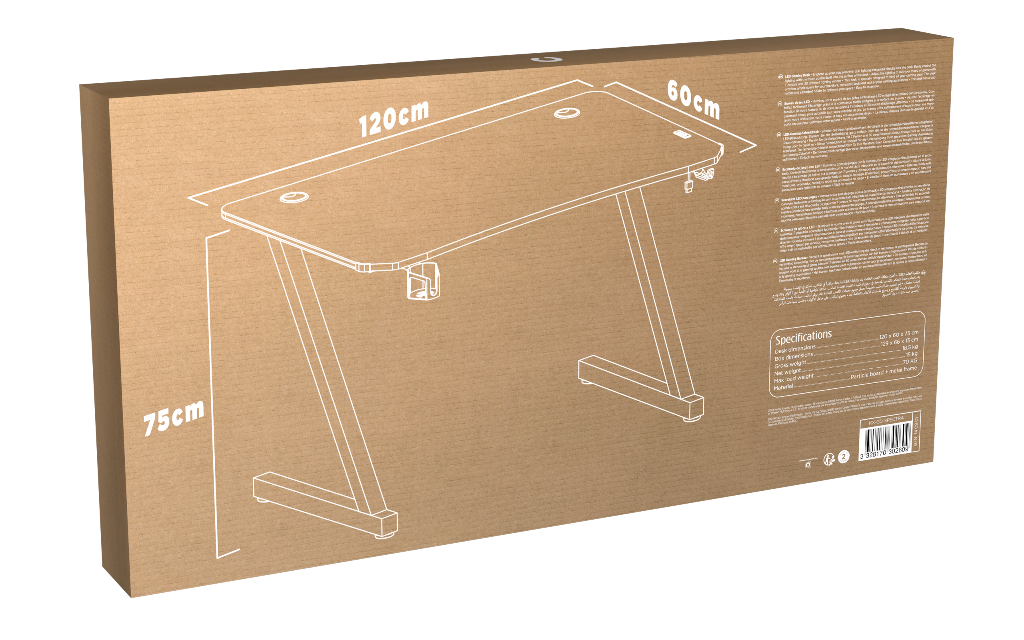 Bureau Gamer Konix Spectra LED – Image 2