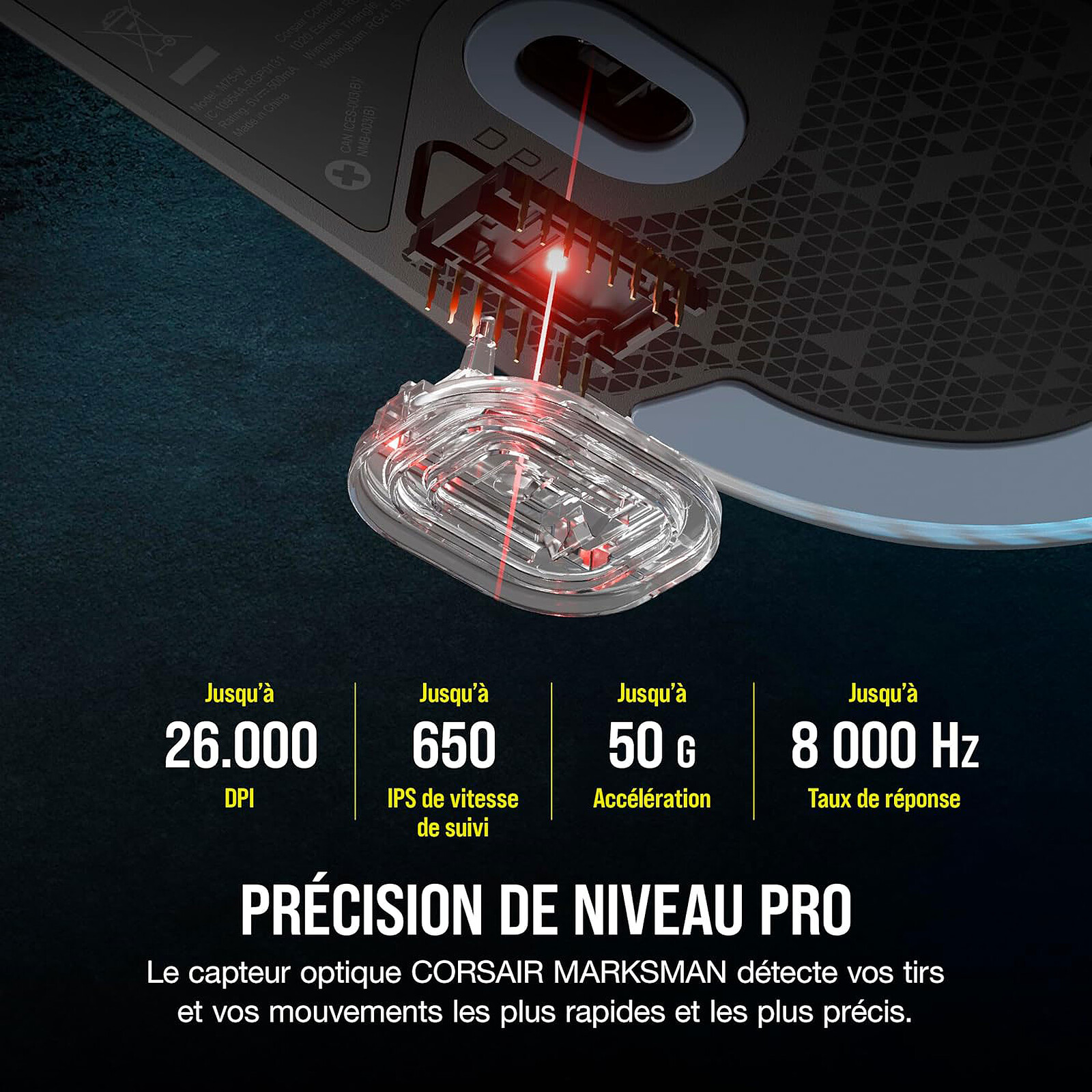 Souris Gamer filaire Corsair aming M75 (Noir) – Image 4
