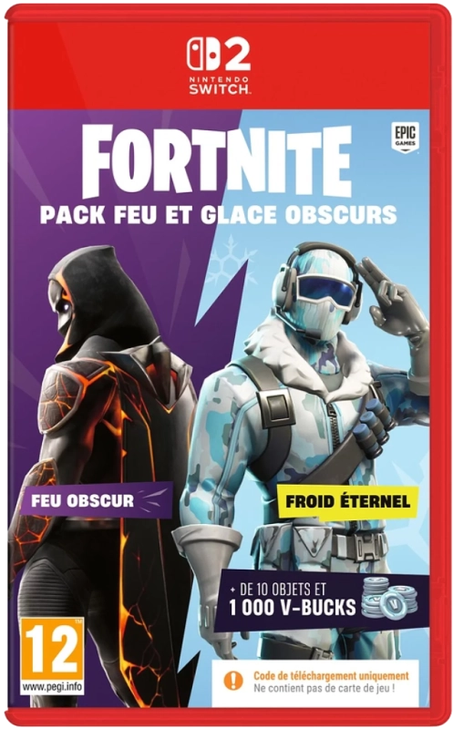 Jeu Nintendo Switch 2 - Fortnite Darkfire & Ice Bundle Code in a box