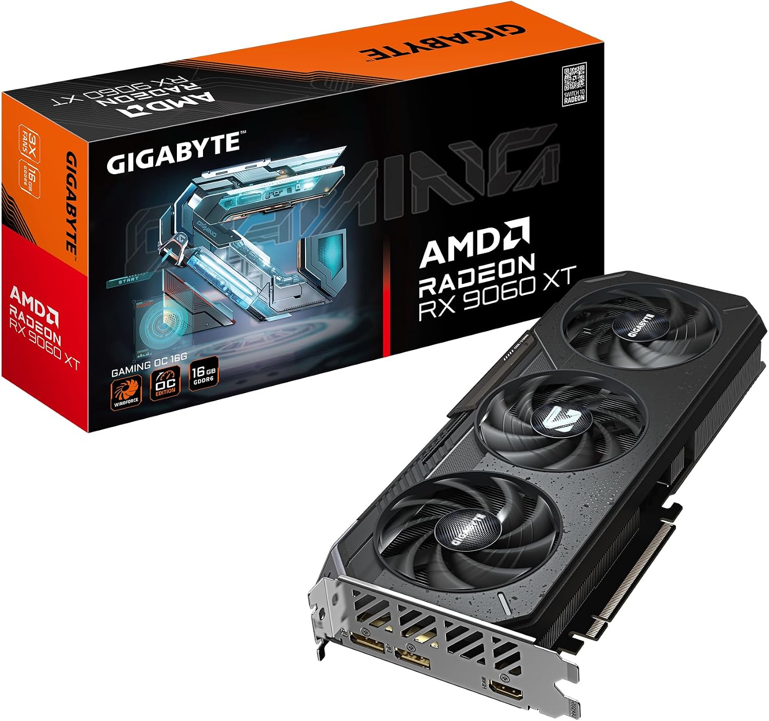 Carte graphique GIGABYTE Radeon RX 9060 XT Gaming OC 16G