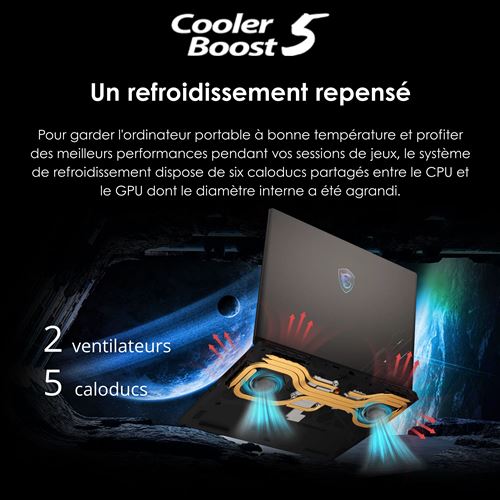 PC portable Gamer MSI Crosshair 17 HX AI D2XWGKG-067FRNN - 17.3" - Intel Core Ultra 9 275HX - RAM 16Go - SSD 1To - CG RTX 5070 8GB - W11 Familiale (Copie) – Image 7