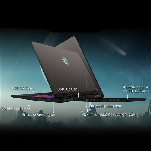 PC portable Gamer MSI Crosshair 17 HX AI D2XWGKG-067FRNN - 17.3" - Intel Core Ultra 9 275HX - RAM 16Go - SSD 1To - CG RTX 5070 8GB - W11 Familiale (Copie) – Image 10